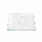 PLAQUE À MÉLANGER EN VERRE 70 X 70 X 5 MM