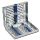 STERILISATIECASSETTE  : LENGTE:18,20 CM, HOOFDKLEUR:ROESTVRIJ STAAL, LENGTE:14,40 CM, MATERIALEN:SILICONE, HOOGTE:3,40 CM, AANTAL INSTRUMENTEN:10