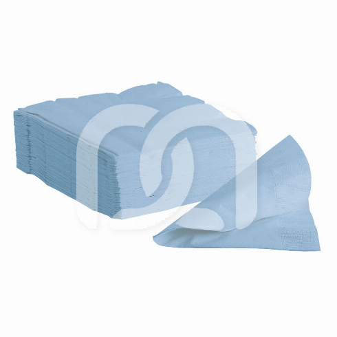 SERVIETTES EN PAPIER BLEUES (2400)