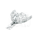 GEPERFOREERDE AFDRUKLEPEL - ALUMINIUM