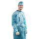 NIET-STERIELE ISOLATIEBLOUZEN (100) : HOOFDKLEUR:BLAUW, KLEDINGMAAT:S