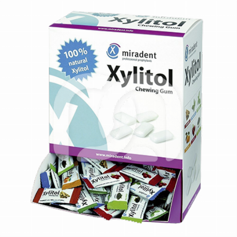Chewing gum Miradent xylitol - La boite de 200 sachets de 2 dragées