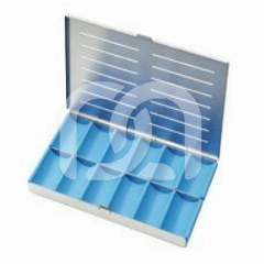 CASSETTE MET 24 COMPARTIMENTEN - 21X12CM CASSETTE MET 24 COMPARTIMENTEN - 21X12CM