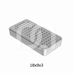 GEPERFOREERDE ALUMINIUMDOOS - 18X9X3CM GEPERFOREERDE ALUMINIUMDOOS - 18X9X3CM