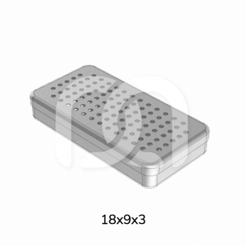 GEPERFOREERDE ALUMINIUMDOOS - 18X9X3CM