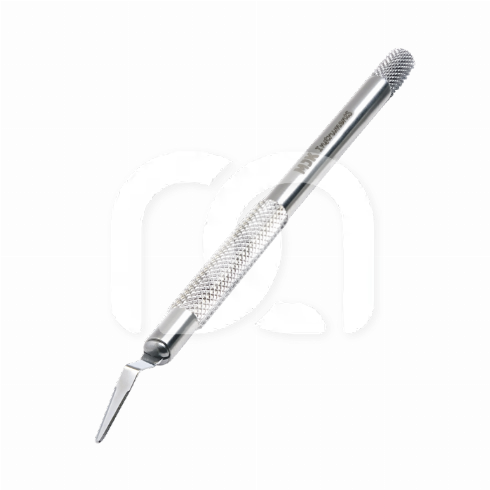 SCALPELHOUDER IN ROESTVRIJSTAAL - 14CM