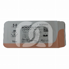 MONOCRYL HECHTDRAAD + ONTSMETTINGSMIDDEL - DOOS VAN 36 UNITS - DRAAD 5/0,  BLACK LASER NAALD