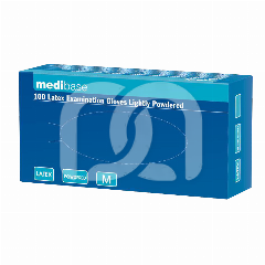 GEPOEDERDE LATEX HANDSCHOENEN (100)