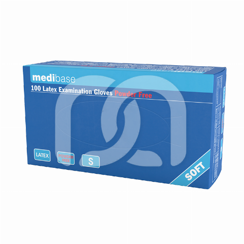 POEDERVRIJE LATEX HANDSCHOENEN - SOFT (100)
