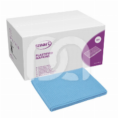 SERVIETTES PLASTIFIÉES BLEU