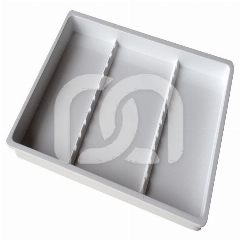 GROEN MELAMINE DIENBLAD MET INSTRUMENTHOUDER (20X10CM)  GROEN MELAMINE DIENBLAD MET INSTRUMENTHOUDER (20X10CM)