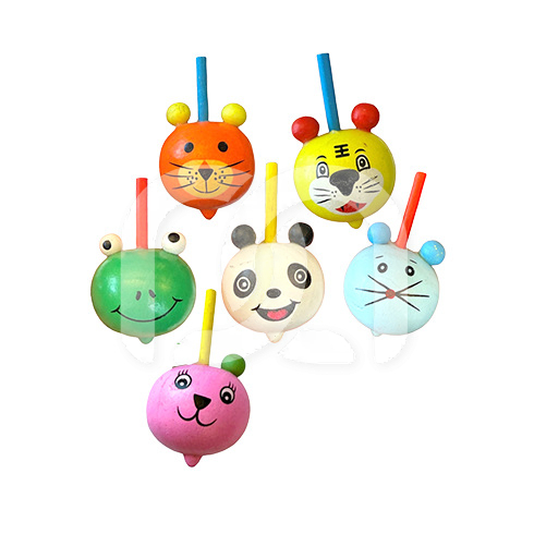 TOUPIES ANIMAUX EN BOIS  (24)