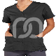 Snap Front V-Neck Top - WWE4770