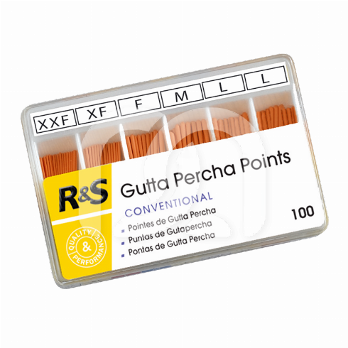 POINTES DE GUTTA PERCHA - CONVENTIONNELLES (100)