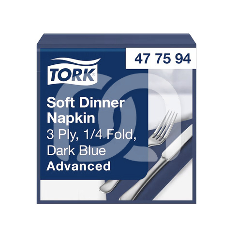 SERVIETTES 39X39 BLEU OCEAN 3PLIS (100)