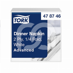 SERVIETTES 39X39 BLANCHES 2 PLIS (150)