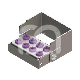 PLUG IN - 8 PERFORATIES (1) : DEKSEL:ZONDER, HOOFDKLEUR:MAUVE, SNUIFJE:FG/CA, MATERIALEN:INOX