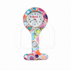 MONTRE INFIRMIÈRE MULTICOLORE BULLES