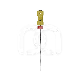 HYFLEX K-FILES STERILES (6) : N&deg;:N&deg;20, LONGUEUR:21 MM