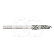 FR. DIAM. CONIQUE FG 878KP.314.018 (5) : ISO:ISO 021, LONGUEUR T&Ecirc;TE:0 MM, LONGUEUR TOTALE:19 MM, GRAIN FRAISES DIAMANT&Eacute;ES:FIN