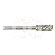 FRAISE DIAMANTÉE CYLINDRE FG (5) : ISO:ISO 027, LONGUEUR T&Ecirc;TE:0 MM, LONGUEUR TOTALE:19 MM, GRAIN FRAISES DIAMANT&Eacute;ES:MOYEN
