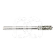FRAISE DIAMANTÉE CYLINDRE FG (5) : ISO:ISO 018, LONGUEUR T&Ecirc;TE:0 MM, LONGUEUR TOTALE:19 MM, GRAIN FRAISES DIAMANT&Eacute;ES:MOYEN