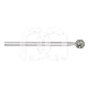 Diamanten Frees Chirurgisch Bol 242.104 (5 Stuks) : ISO:ISO 050, LENGTE KOP:0 MM, TOTALE LENGTE:44.5 MM, KORREL DIAMANTBOREN:GEMIDDELD