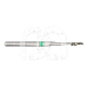 Diamanten Boor Vlam Grove Korrel FG (5) : ISO:ISO 009, LENGTE KOP:0 MM, TOTALE LENGTE:19 MM, KORREL DIAMANTBOREN:VET