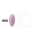 POL. CERAM FLAM  CA 94000F.204.030 (10) : FORME FRAISE & POLISSOIR:LENTILLE, COULEUR PRINCIPALE:ROSE, GRAIN:MOYEN
