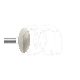 Polisher Keramiek Vlam CA 94000F.204.030 (5) : VORM VAN BOOR EN POLISHER:LENS, HOOFDKLEUR:GRIJS, GRAAN:EINDE