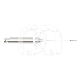 FORET GATES CA G180A.204 (6) : N&deg;:G180A, DIAM&Egrave;TRE:0.5 MM, LONGUEUR:15 MM