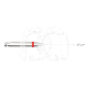 FORET GATES CA G180.204 (6) : N&deg;:G180, DIAM&Egrave;TRE:0.9 MM, LONGUEUR:19 MM