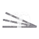 Strips Steelcarbo Met Opening 3 mm Medium Korrel (12) : GRAAN:EXTRA FIJN, LENGTE:4 MM, KORRELGROOTTE:0 &Mu;M, DIKTE:0.1 MM