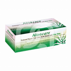 Onderzoekshandschoenen Latex Aloecare Groen (100)