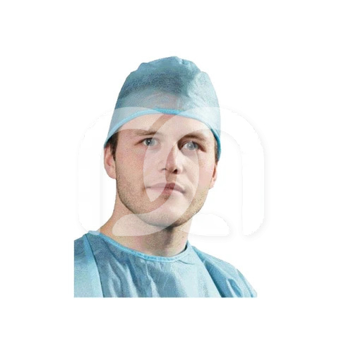 Calot Chirurgical PP 30g Bleu à Lanières (100)