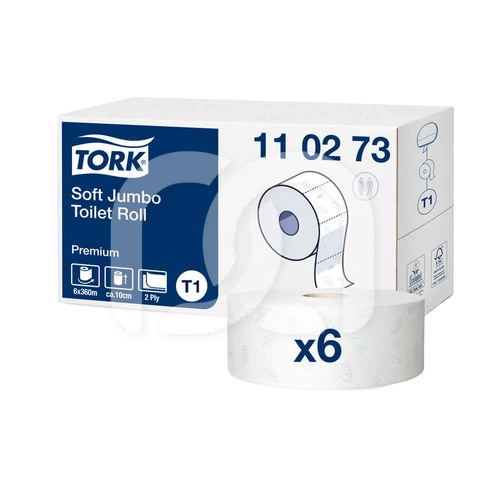 Toiletpapier Jumbo Systeem T1 2-Laags (6 Rollen)