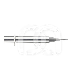 Fraise Cylindrique Compatible Wieland Ø2,5mm (Tête 6mm / Long. 40mm) : N&deg;:DIAM 0,6MM, ISO:ISO 003, LONGUEUR T&Ecirc;TE:1.5 MM, LONGUEUR TOTALE:40 MM