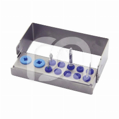 Borenhouder Plug'in Combi Blauw (10 Boren + 2 Inzetstukken)