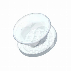 Knop Transparant Keramiek Freddy (10 Stuks)