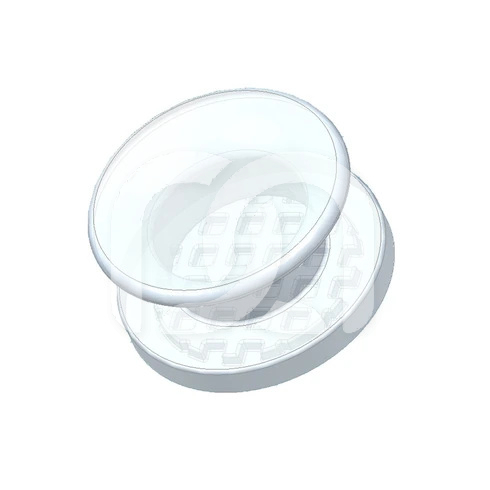 Knop Transparant Keramiek Freddy (10 Stuks)