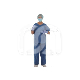 Operatiepyjama Blauw in SMS Niet-Steriel (50) : HOOFDKLEUR:BLAUW, KLEDINGMAAT:L