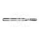 Diamanten Boor FG Lange Peervorm 830L (5) : ISO:ISO 014, LENGTE KOP:5 MM, TOTALE LENGTE:19 MM, KORREL DIAMANTBOREN:GEMIDDELD