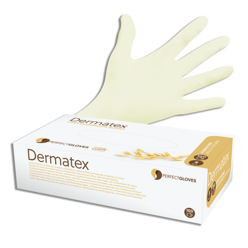 HANDSCHOENEN DERMATEX - HAVER VERRIJKTE LATEX (100)